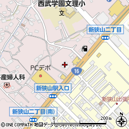 埼玉県狭山市下奥富517周辺の地図