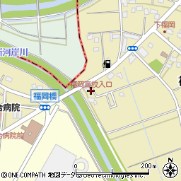 福岡高校入口周辺の地図