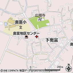 埼玉県狭山市下奥富863周辺の地図