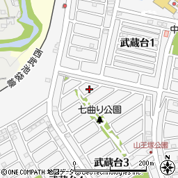 埼玉県日高市武蔵台3丁目8周辺の地図