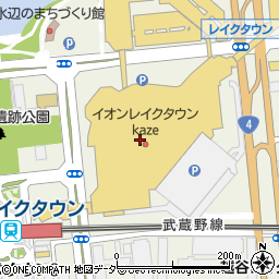 埼玉りそな銀行イオンレイクタウンＫＡＺＥ ＡＴＭ周辺の地図