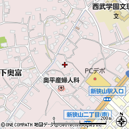 埼玉県狭山市下奥富531周辺の地図