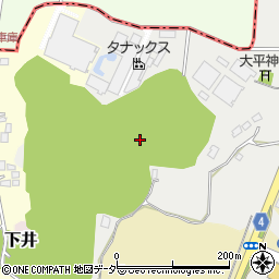 茨城県北相馬郡利根町大平周辺の地図