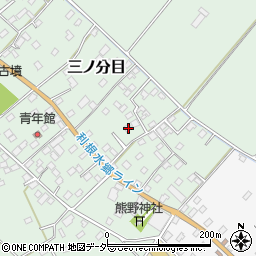 千葉県香取市三ノ分目100周辺の地図