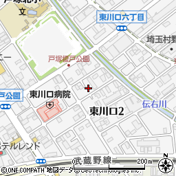 武笠荘周辺の地図