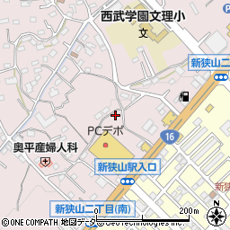 埼玉県狭山市下奥富521周辺の地図