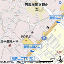 埼玉県狭山市下奥富519周辺の地図