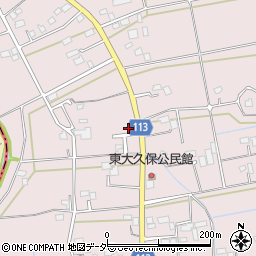埼玉県富士見市東大久保661周辺の地図