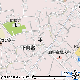 埼玉県狭山市下奥富854周辺の地図