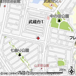 埼玉県日高市武蔵台1丁目15-14周辺の地図