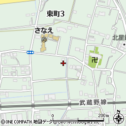 埼玉県越谷市東町周辺の地図