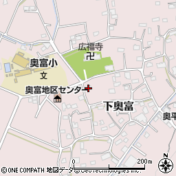 埼玉県狭山市下奥富860周辺の地図