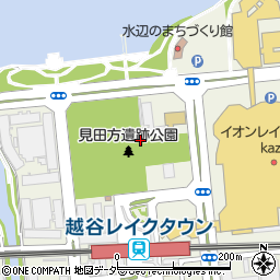埼玉県越谷市レイクタウン周辺の地図