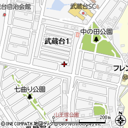 埼玉県日高市武蔵台1丁目15周辺の地図