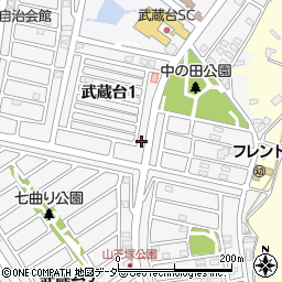 埼玉県日高市武蔵台1丁目15-9周辺の地図