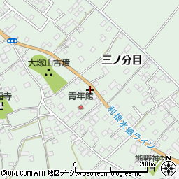 千葉県香取市三ノ分目217周辺の地図
