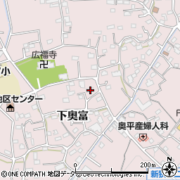 埼玉県狭山市下奥富853周辺の地図