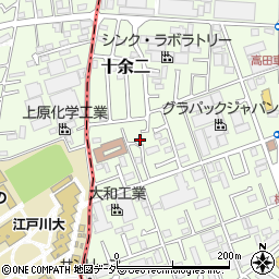 千葉県柏市十余二586-11周辺の地図