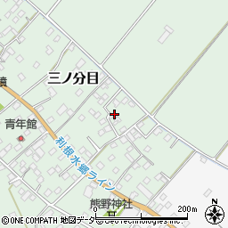 千葉県香取市三ノ分目104周辺の地図
