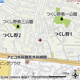 千葉県我孫子市つくし野1丁目28周辺の地図