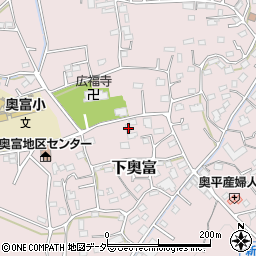 埼玉県狭山市下奥富850周辺の地図