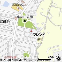 埼玉県日高市武蔵台1丁目8周辺の地図