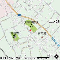 千葉県香取市三ノ分目299周辺の地図