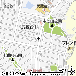 埼玉県日高市武蔵台1丁目15-8周辺の地図