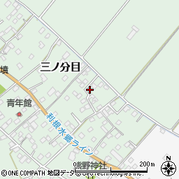 千葉県香取市三ノ分目109周辺の地図