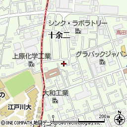 千葉県柏市十余二586-8周辺の地図