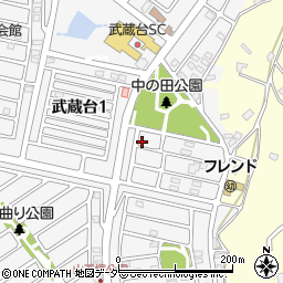 埼玉県日高市武蔵台1丁目9-6周辺の地図