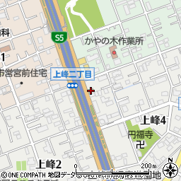松屋与野店周辺の地図