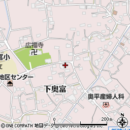 埼玉県狭山市下奥富852周辺の地図