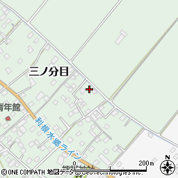 千葉県香取市三ノ分目107周辺の地図