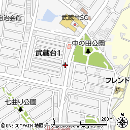 埼玉県日高市武蔵台1丁目15-6周辺の地図