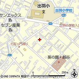 埼玉県越谷市七左町7丁目37周辺の地図