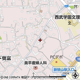 埼玉県狭山市下奥富828周辺の地図