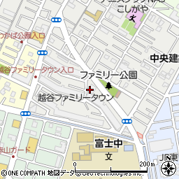 東武商事株式会社　越谷支店周辺の地図