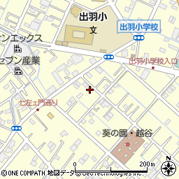 埼玉県越谷市七左町7丁目38周辺の地図