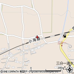 山梨県北杜市長坂町小荒間724周辺の地図