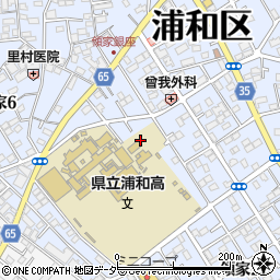 埼玉県さいたま市浦和区領家5丁目周辺の地図