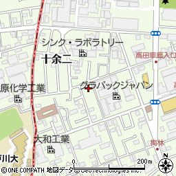 千葉県柏市十余二588-2周辺の地図