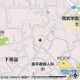 埼玉県狭山市下奥富810周辺の地図