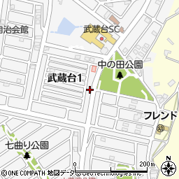 埼玉県日高市武蔵台1丁目15-5周辺の地図