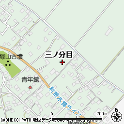 千葉県香取市三ノ分目127周辺の地図
