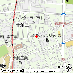 千葉県柏市十余二588-5周辺の地図