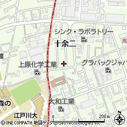 千葉県柏市十余二216-26周辺の地図