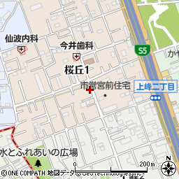 〒338-0005 埼玉県さいたま市中央区桜丘の地図