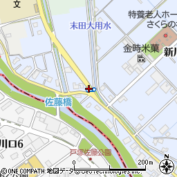 越巻橋周辺の地図