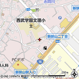 埼玉県狭山市下奥富551周辺の地図